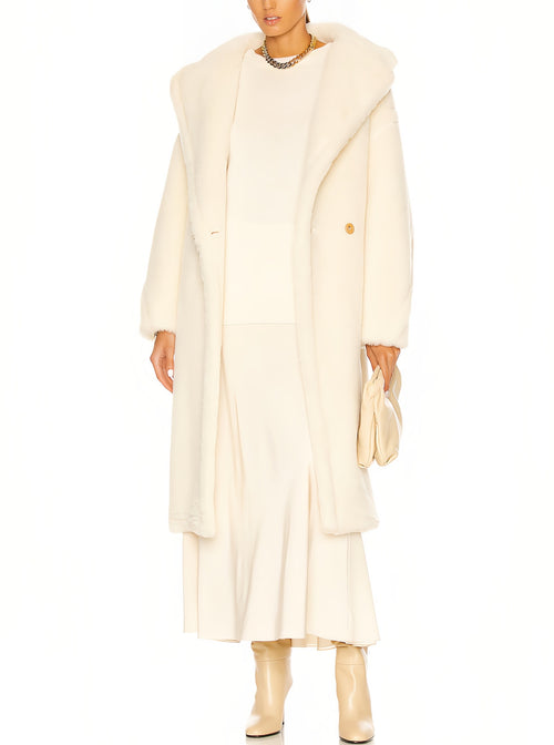 101604 Teddy Bear Icon Coat in alpaca and wool