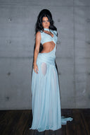 Thalassa Cut-Out Wetlook Gown