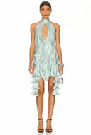 Spring Awakening Draped Mini Dress