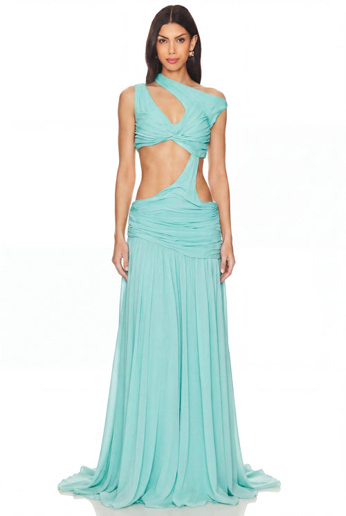 Thalassa Cut-Out Wetlook Gown