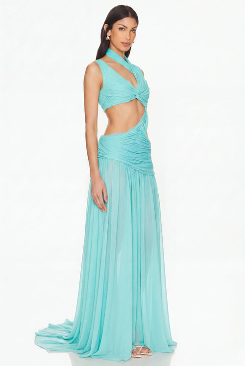 Thalassa Cut-Out Wetlook Gown