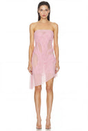 Wetlook Strapless Midi Dress